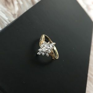 10k Gold Diamond Cluster